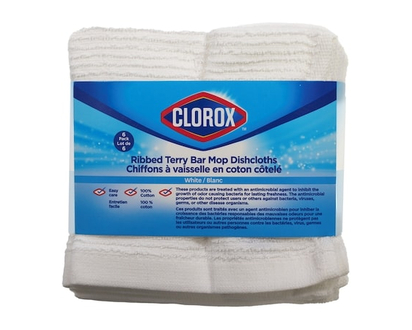 Clorox 6 Pack Dishcloth Set White - 6.0 EA