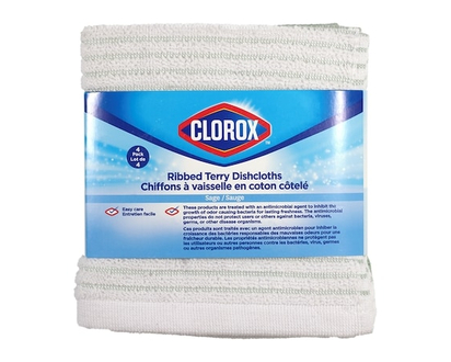 Clorox 4 Pack Rib Dishcloth Set Sage - 4.0 EA
