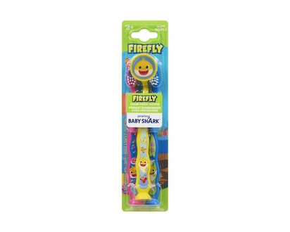 Firefly Baby Shark 3 Toothbrushes With 1 Cover 3+ Soft Value Pack+Cover - 1.0 EA