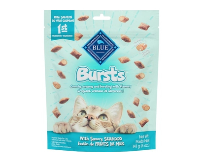 Blue Buffalo Bursts Seafood Cat Treats - 0.14 KG