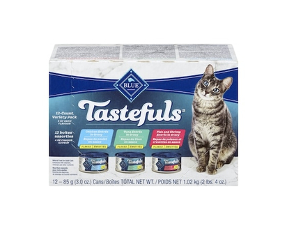 Blue Buffalo Tastefuls Natural Food For Adult Cats Patà© 12-Count Variety Pack - 1.27 KG
