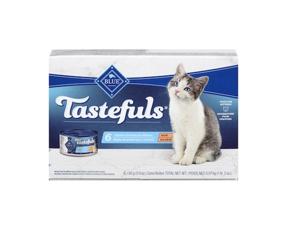Blue Buffalo Tastefuls Natural Food For Kittens Chicken Entrà©es For Kittens Patà© - 0.65 KG