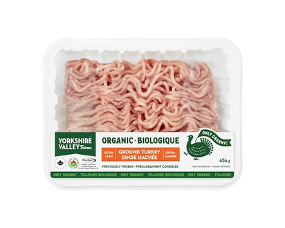 Yorkshire Valley Farms Organic Extra Lean Ground Turkey - 454.0 G