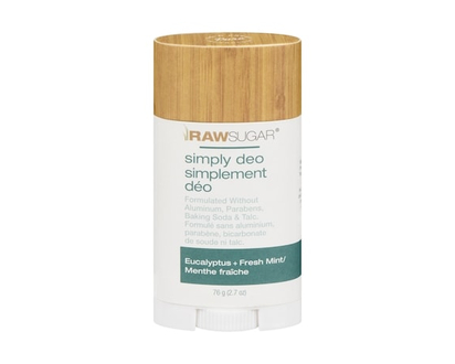 Raw Sugar Simply Deo Eucalyptus + Fresh Mint - 76.0 G