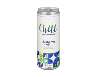 Chill St Non-Alcoholic Cocktail Blueberry Mojito - 355.0 ML