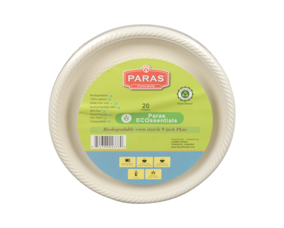 Biodegradable Corn Starch 9 Inch Plate - 1.0 EA
