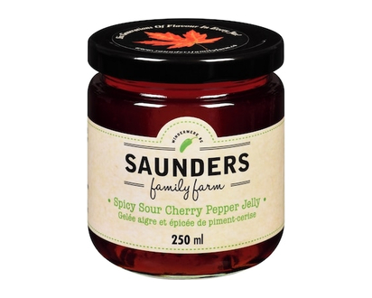 Saunders Family Farm Spicy Sour Cherry Pepper Jelly - 250.0 ML