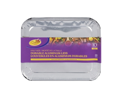 Crown Durable Aluminum Lids Half Size - 1.0 EA