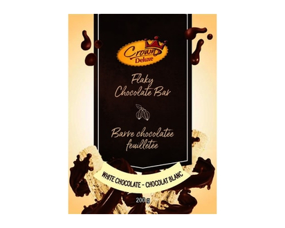 Crown Prince Barre chocolatée feuilletée chocolat blanc - 200.0 G