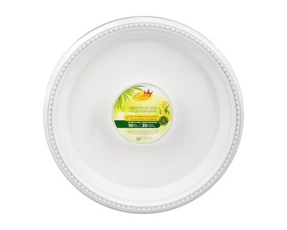 Green Collection Round Plates - 1.0 EA