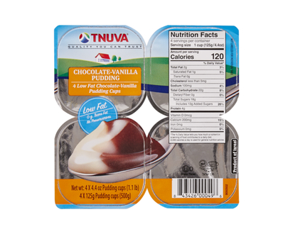 Tnuva Chocolate Vanilla Pudding - 125.0 G