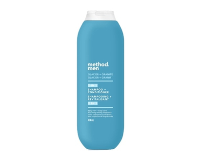 Method Pour des hommes glacier + granit 2 en 1 shampooing + revitalisant - 414.0 ML