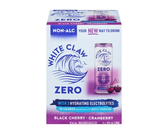 Non-Alcoholic Hard Seltzer Black Cherry Cranberry - 355.0 ML