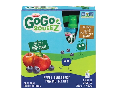 GoGo squeez Squeeze, Apple Blueberry - 360.0 G