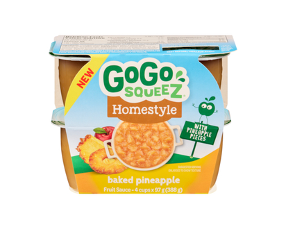 GoGo squeez Fruit Sauce Baked Pineapple - 0.388 KG