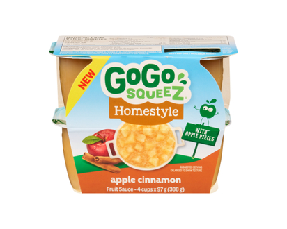GoGo squeez Fruit Sauce Apple Cinnamon - 0.388 KG