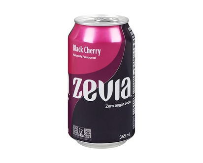 Zevia Zero Sugar Soda, Black Cherry - 355.0 ML