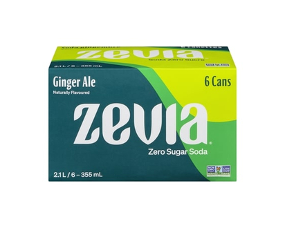 Zevia Zero Sugar Soda, Ginger Ale - 335.0 ML