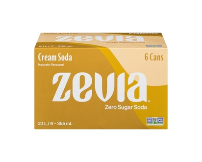 Zevia Zero Sugar Soda, Cream Soda - 355.0 ML