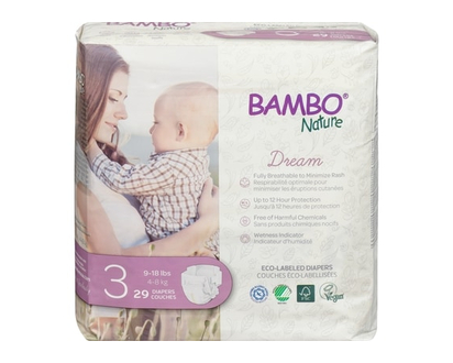 Bamboo Nature Dream Diapers 3 4-8 Kg - 1.0 EA