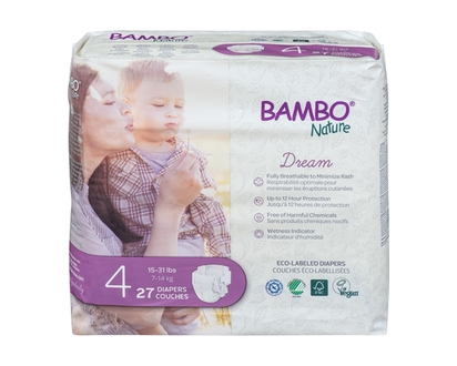 Bamboo Nature Dream Diapers 4 7-14 Kg - 1.0 EA