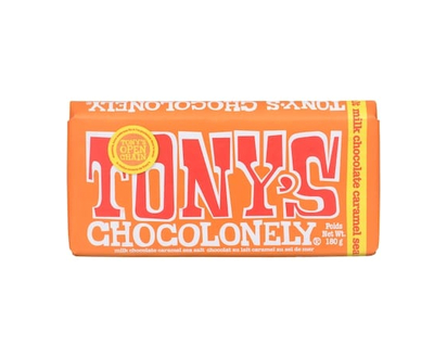 Tony's Chocolonely Milk Chocolate Caramel Sea Salt - 180.0 G