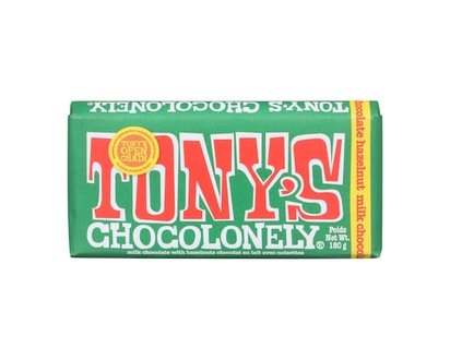 Tony's Chocolonely Milk Chocolate With Hazelnuts - 180.0 G