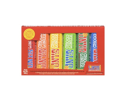 Tony's Chocolonely Individually Packed Dark And Milk Chocolate Bars With Nougat, Caramel, Hazelnut, Almond And Sea Salt - 288.0 G