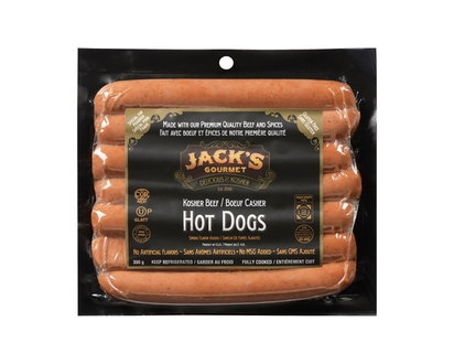 Jack's Gourmet Hot Dogs Kosher Beef - 340.0 G