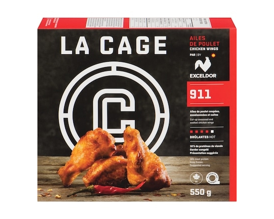 La Cage Ailes de poulet épicées Exceldor 911 - 550.0 G