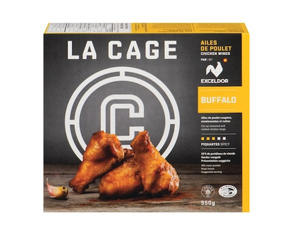 La Cage Ailes de poulet Buffalo épicées Exceldor - 550.0 G