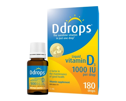 Ddrops Adults 1000 IU Vitamin D3, 180 drops - 5 ML