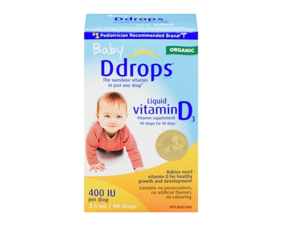 Baby Ddrops 400 IU Vitamin D3, 90 drops - 2 ML