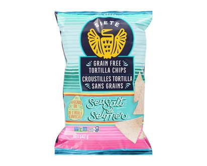 Siete Croustilles Tortilla Sans Grains - Sel de mer - 142.0 G