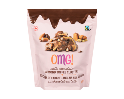 Milk Chocolate Almond Toffee Clusters - 300.0 G