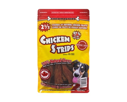 Chew Masters Dog Food, Chicken Strips Dog Treats for Dogs of any Shape or Size - 1.13 KG