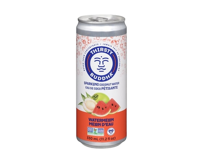 Thirsty Buddha Sparkling Coconut Water, Watermelon - 330.0 ML