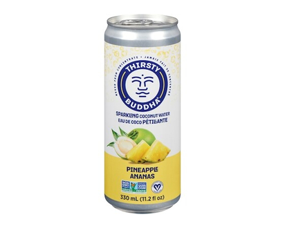 Thirsty Buddha Sparkling Coconut Water, Pineapple - 330.0 ML