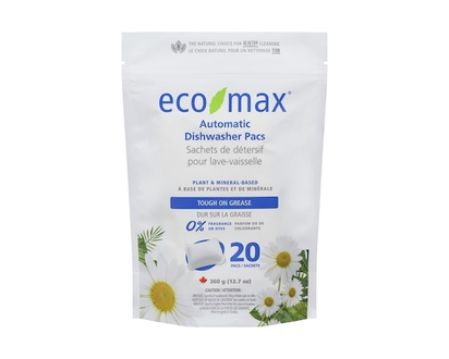 Eco-Max Automatic Dishwasher Pacs - 20.0 EA