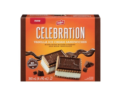 Leclerc Vanilla Ice Cream Sandwiches - 90.0 ML