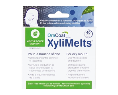 XyliMelts Adhering Pastilles Mild Mint Falvour - 40 EA
