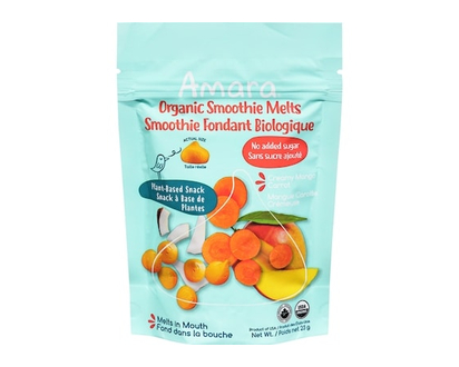 Amara Organic Smoothie Melts, Creamy Mango Carrot - 23.0 G