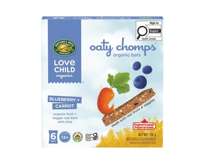 Love Child Organics Barres collation bleuet + carotte Oaty Chomps - 138.0 G