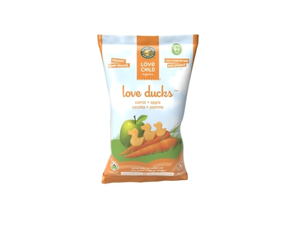 Love Child Love Ducks Carrot + Apple Corn Snacks - 30 G