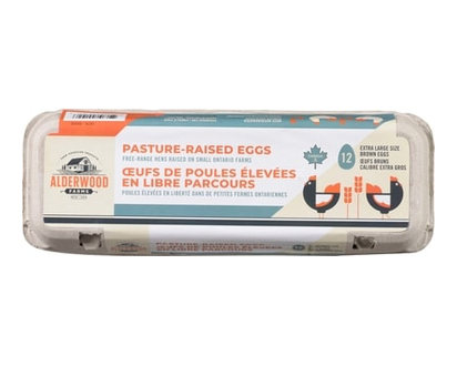 Alderwood Farms Pasture-Raised Eggs, Extra Large - 12.0 EA