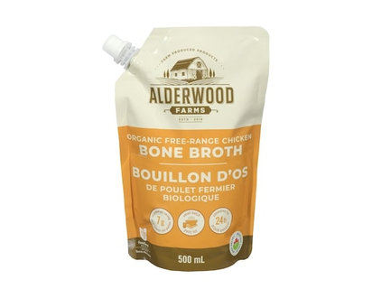 Alderwood Farms Organic Free-Range Chicken Bone Broth - 500.0 ML