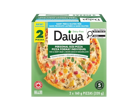 Dairy Free Gluten Free Veggie Lovers Personal Size Pizza (2 Pizzas) - 2.0 EA