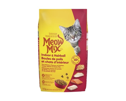 Meow Mix Cat Food Hairball Control - 1.42 KG