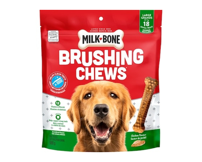 Milkbone Brushing Chews Large Dog Dental Dog Treats - 688.0 G