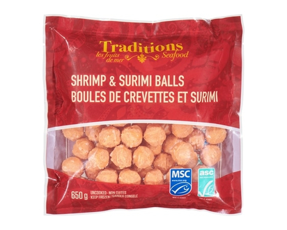 Traditions Boules de crevettes et surimi - 650.0 G